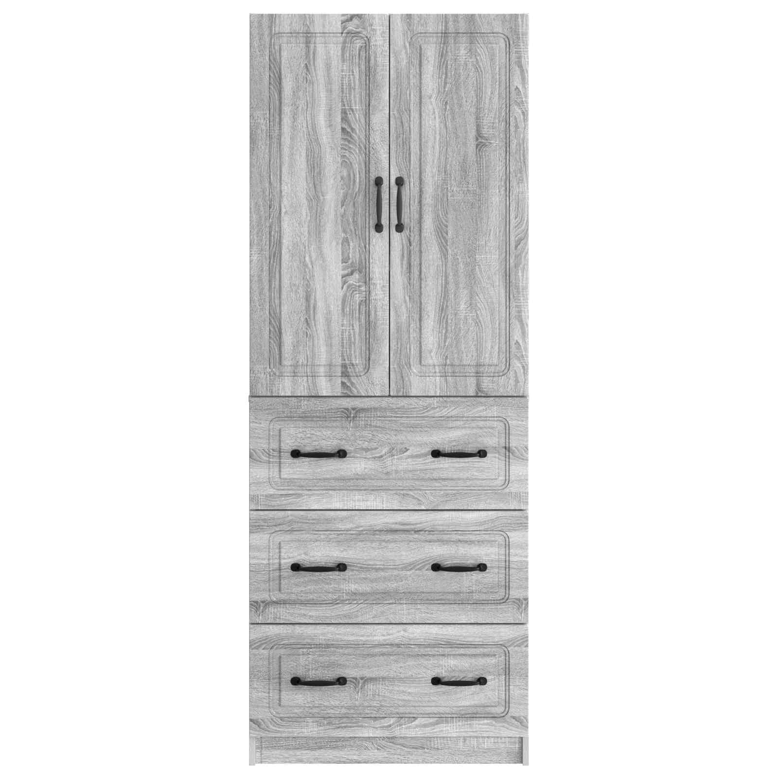 Σέτ Ντουλαπιών 2 pcs Γκρι Sonoma 66 x 34,5 x 87 εκ. - Pakobazaar