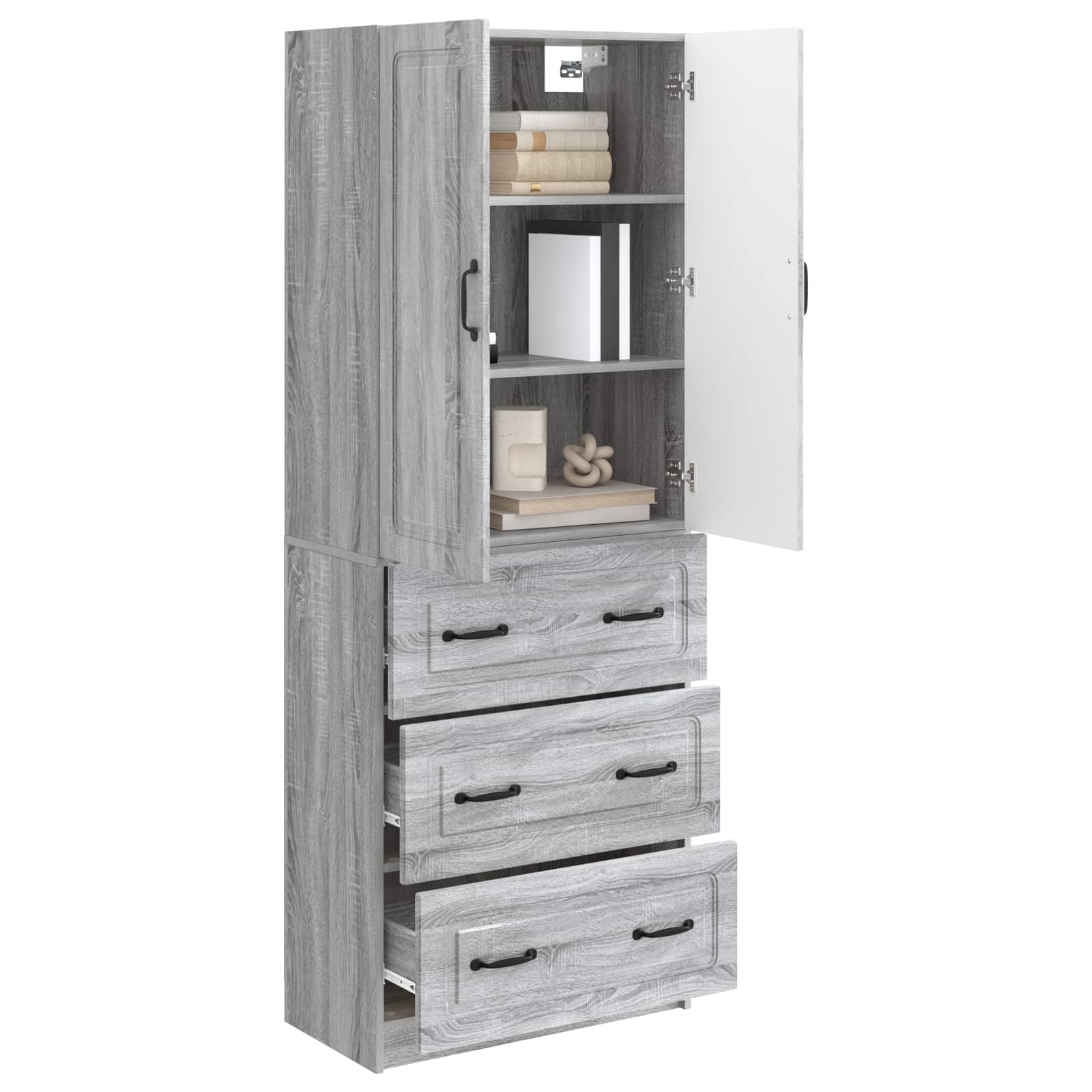 Σέτ Ντουλαπιών 2 pcs Γκρι Sonoma 66 x 34,5 x 87 εκ. - Pakobazaar