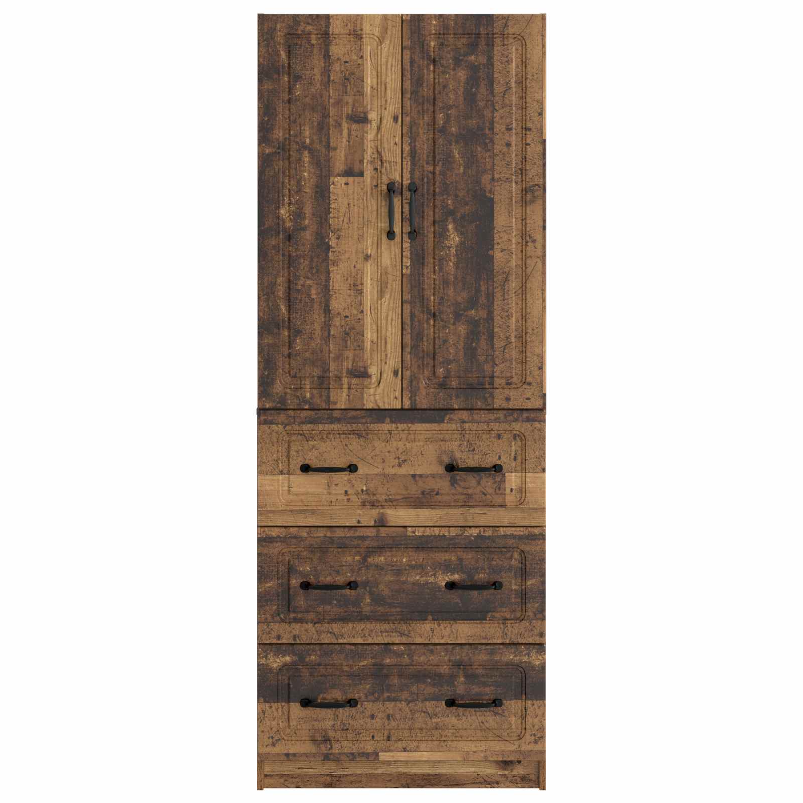 Σέτ Ντουλαπιών 2 pcs Παλαιωμένο ξύλο 66 x 34,5 x 87 εκ. - Pakobazaar
