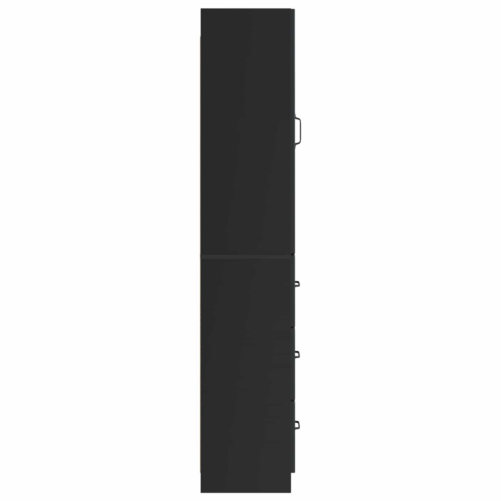 Σέτ Ντουλαπιών 2 pcs Μαύρο 33 x 34,5 x 87 εκ. - Pakobazaar