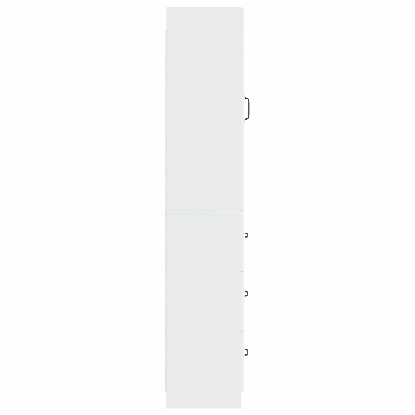 Σέτ Ντουλαπιών 2 pcs Γυαλιστερό Λευκό 33 x 34,5 x 87 εκ. - Pakobazaar