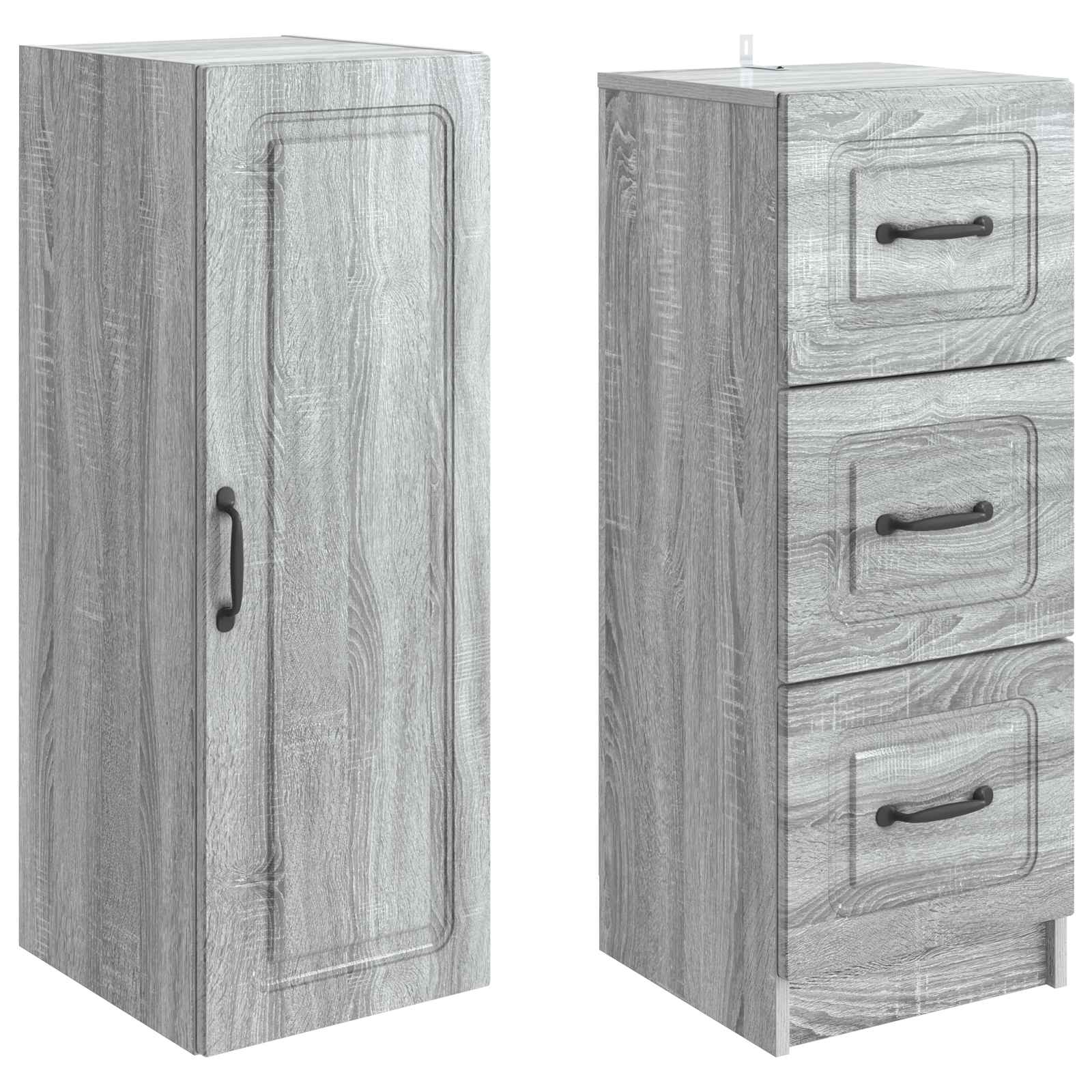 Σέτ Ντουλαπιών 2 pcs Γκρι Sonoma 33 x 34,5 x 87 εκ. - Pakobazaar