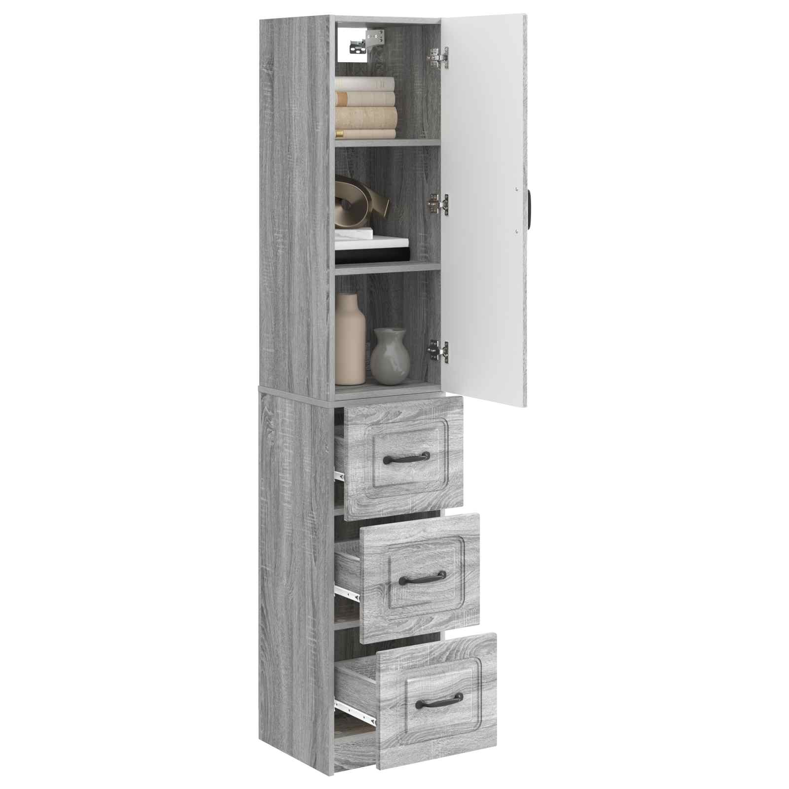 Σέτ Ντουλαπιών 2 pcs Γκρι Sonoma 33 x 34,5 x 87 εκ. - Pakobazaar