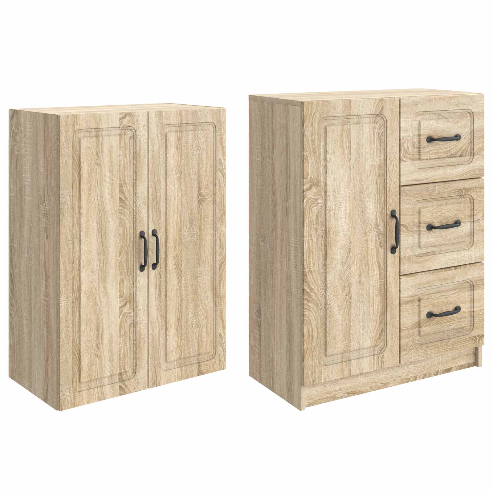 Σέτ Ντουλαπιών 2 pcs Sonoma Δρυς Επεξεργασμένο Ξύλο
