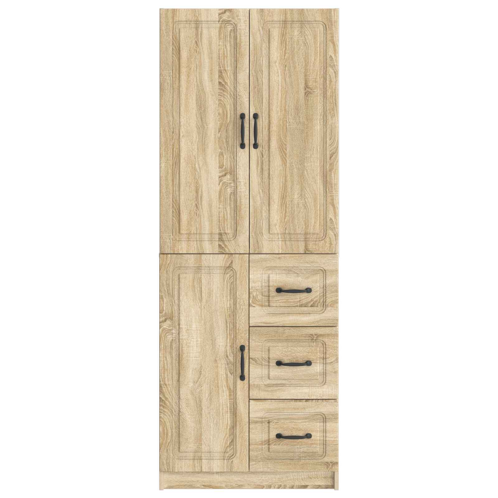 Σέτ Ντουλαπιών 2 pcs Sonoma Δρυς Επεξεργασμένο Ξύλο