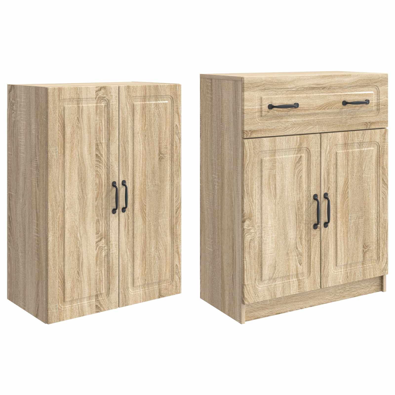 Σέτ Ντουλαπιών 2 pcs Sonoma Δρυς Επεξεργασμένο Ξύλο - Pakobazaar