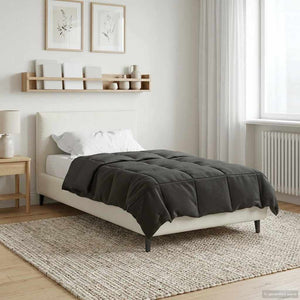 Καλοκαιρινό Παπλωματοθήκη Ανθρακί 140 x 200 cm Μικροΐνες - Pakobazaar