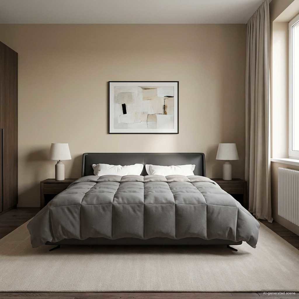 Καλοκαιρινό Παπλωματοθήκη Ανοιχτό γκρι 240 x 260 εκ. Μικροΐνες - Pakobazaar