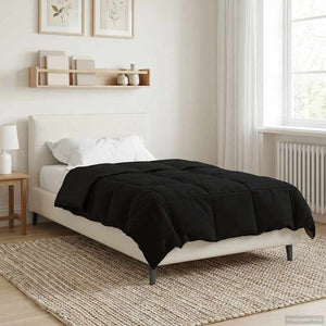 Καλοκαιρινό Παπλωματοθήκη Μαύρο 155 x 220 cm Μικροΐνες - Pakobazaar