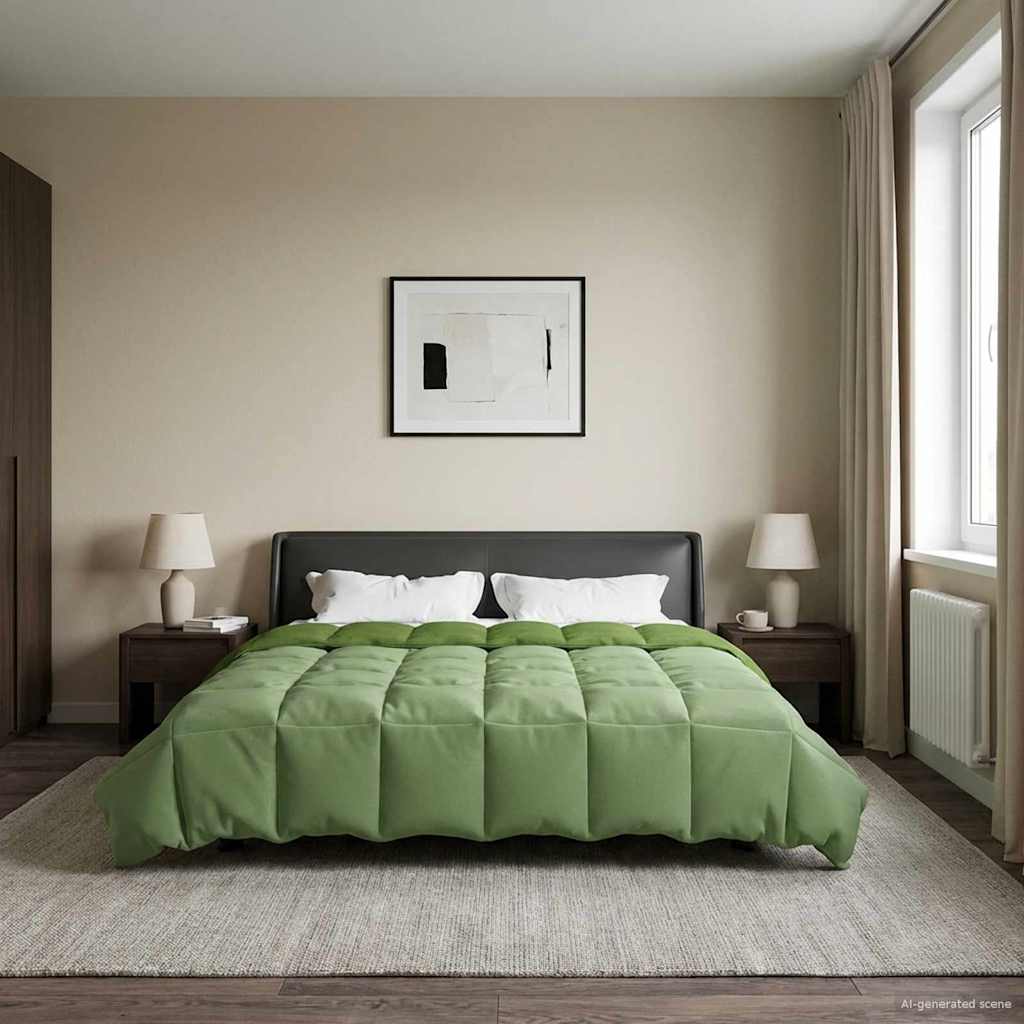 Καλοκαιρινό Παπλωματοθήκη Πράσινο 200 x 240 cm Μικροΐνες - Pakobazaar