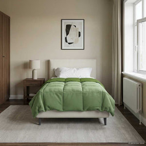 Καλοκαιρινό Παπλωματοθήκη Πράσινο 140 x 220 cm Μικροΐνες - Pakobazaar