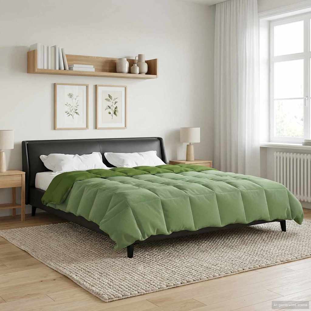 Καλοκαιρινό Παπλωματοθήκη Πράσινο 220 x 260 cm Μικροΐνες - Pakobazaar