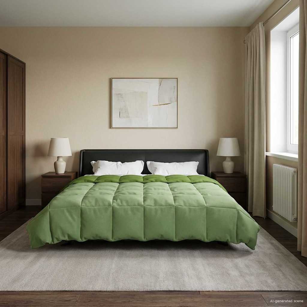 Καλοκαιρινό Παπλωματοθήκη Πράσινο 220 x 260 cm Μικροΐνες - Pakobazaar
