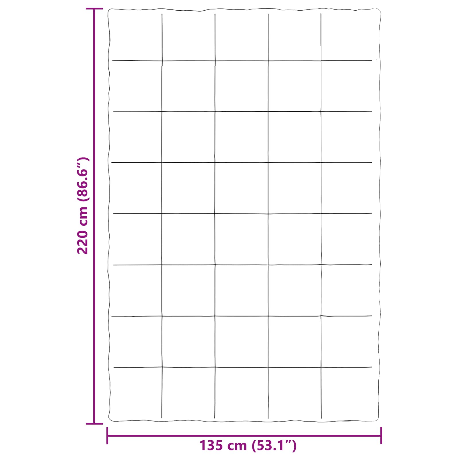 Καλοκαιρινό Παπλωματοθήκη Σκούρο Μπλε 135 x 220 εκ. Μικροΐνες - Pakobazaar
