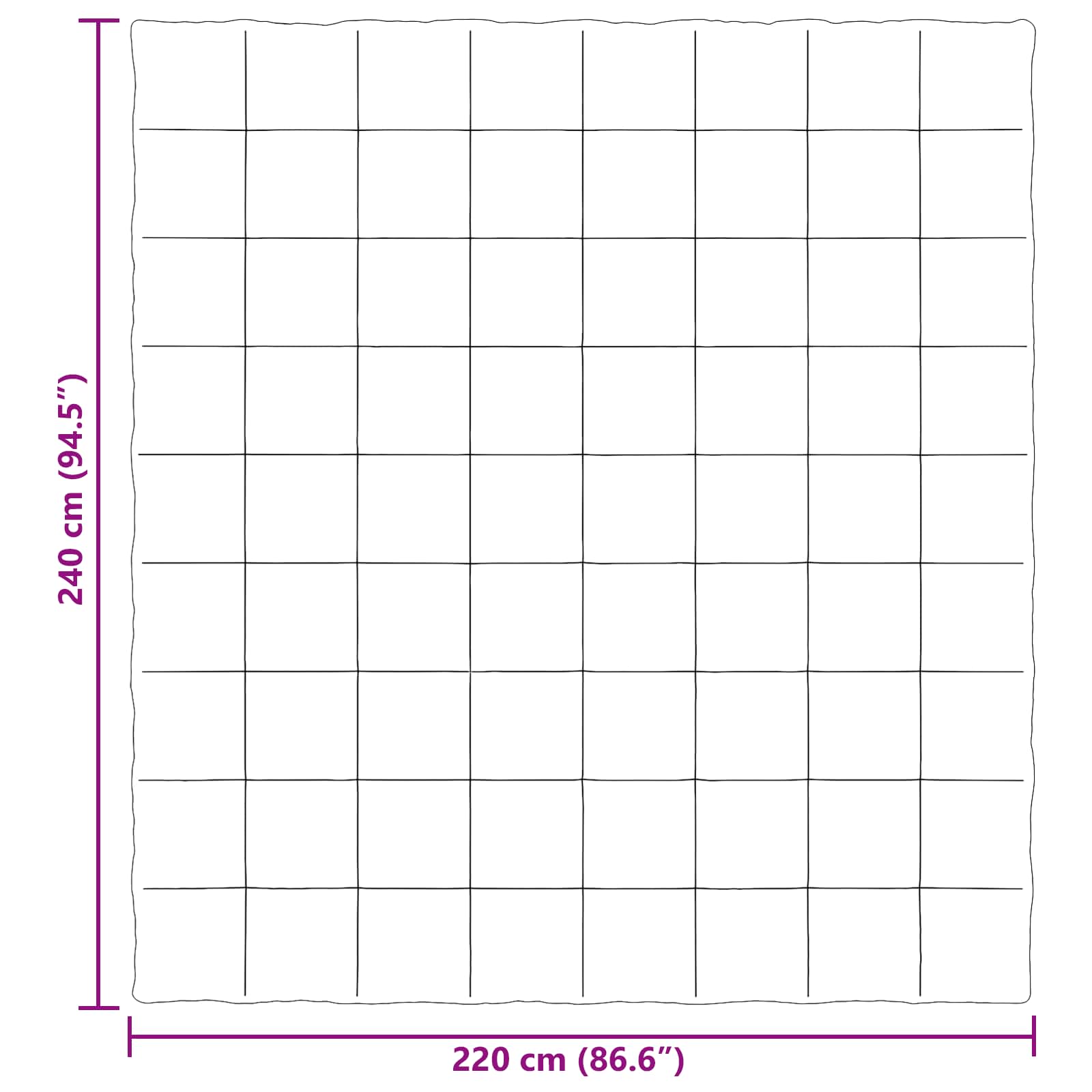 Καλοκαιρινό Παπλωματοθήκη Σκούρο Μπλε 220 x 240 cm Μικροΐνες - Pakobazaar