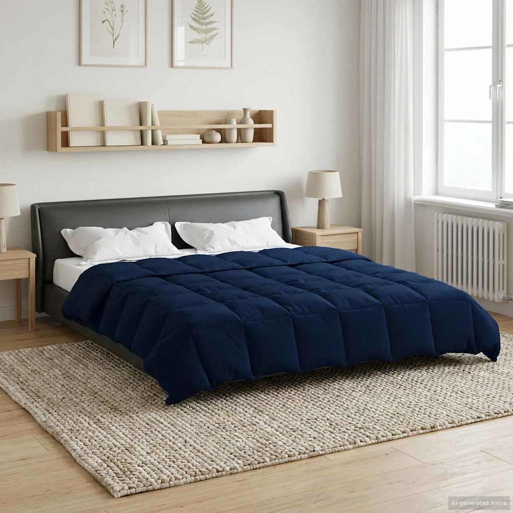 Καλοκαιρινό Παπλωματοθήκη Σκούρο Μπλε 240 x 260 εκ. Μικροΐνες - Pakobazaar