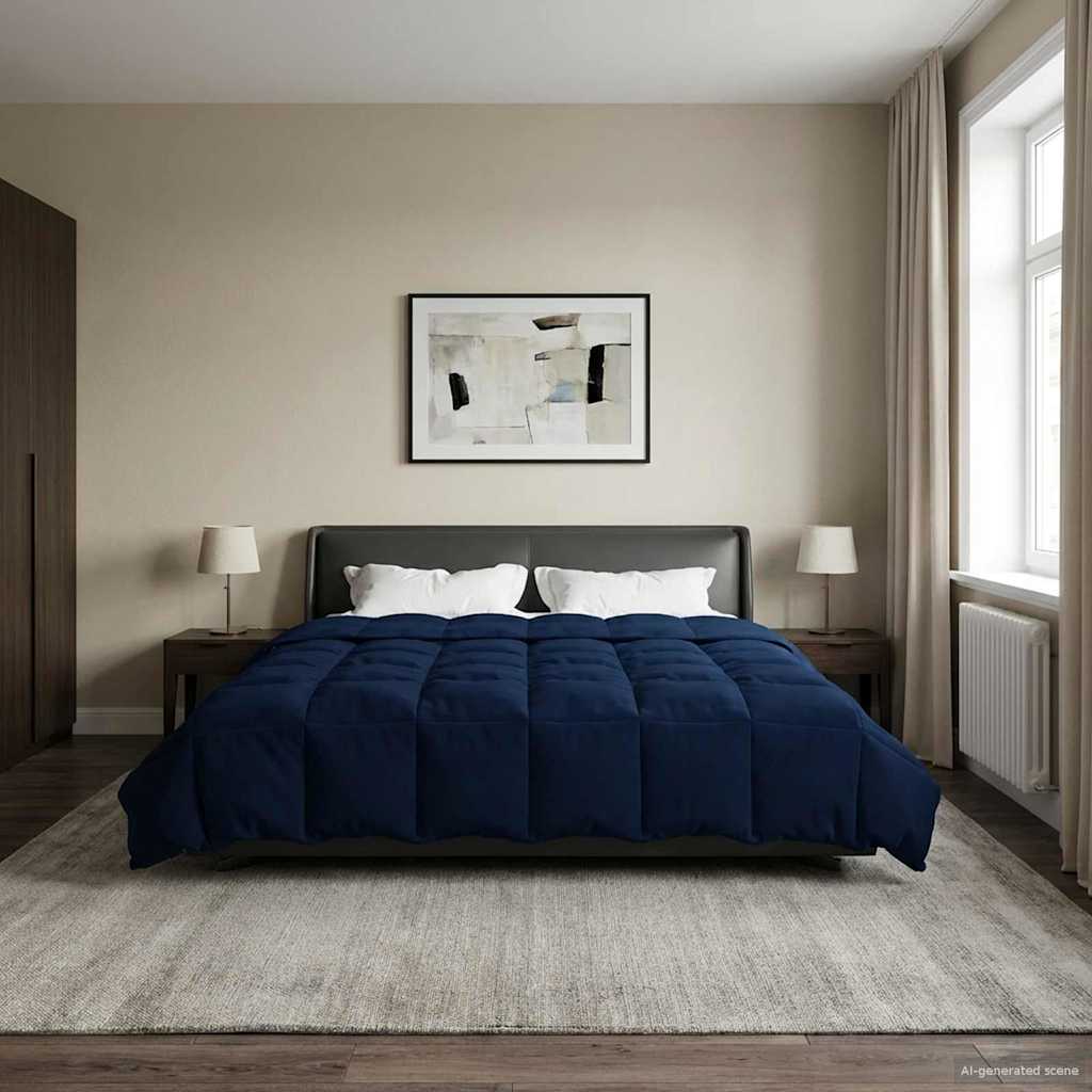 Καλοκαιρινό Παπλωματοθήκη Σκούρο Μπλε 240 x 260 εκ. Μικροΐνες - Pakobazaar