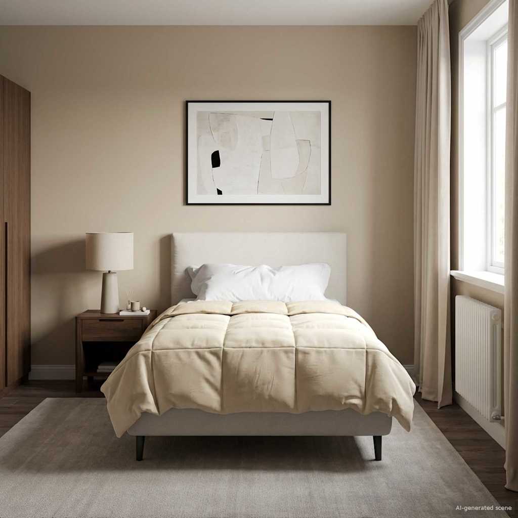 Καλοκαιρινό Παπλωματοθήκη Ουαντινγκ Κρεμ 140 x 200 cm Μικροΐνες - Pakobazaar