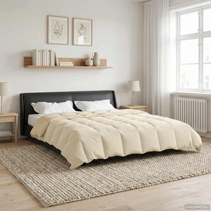 Καλοκαιρινό Παπλωματοθήκη Κρεμ 240 x 260 εκ. Μικροΐνες - Pakobazaar