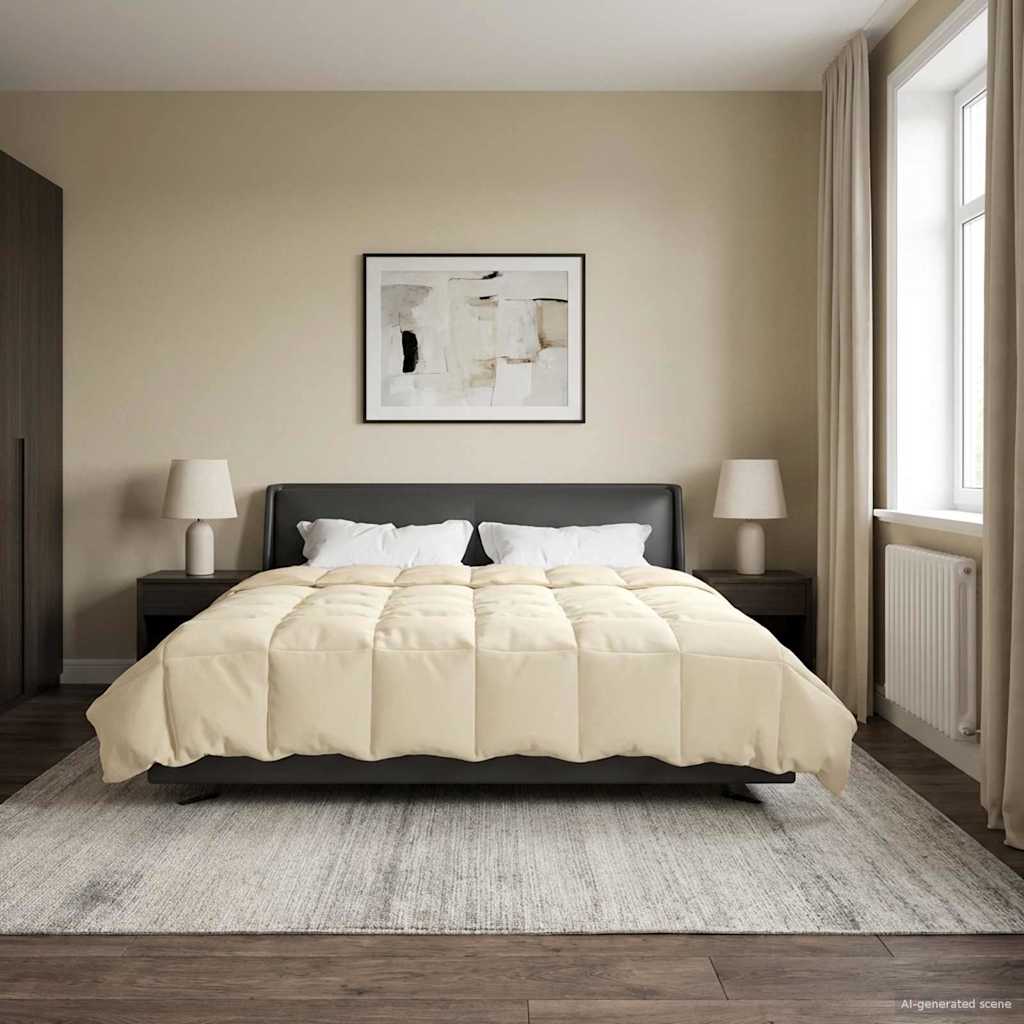 Καλοκαιρινό Παπλωματοθήκη Κρεμ 240 x 260 εκ. Μικροΐνες - Pakobazaar