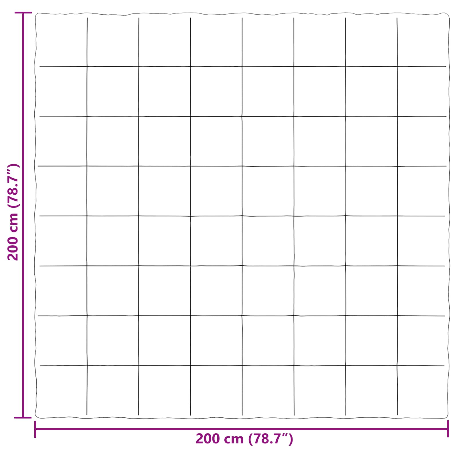 Κουβέρτα ολόκληρου του χρόνου Ανθρακί 200 x 200 cm Μικροΐνες - Pakobazaar
