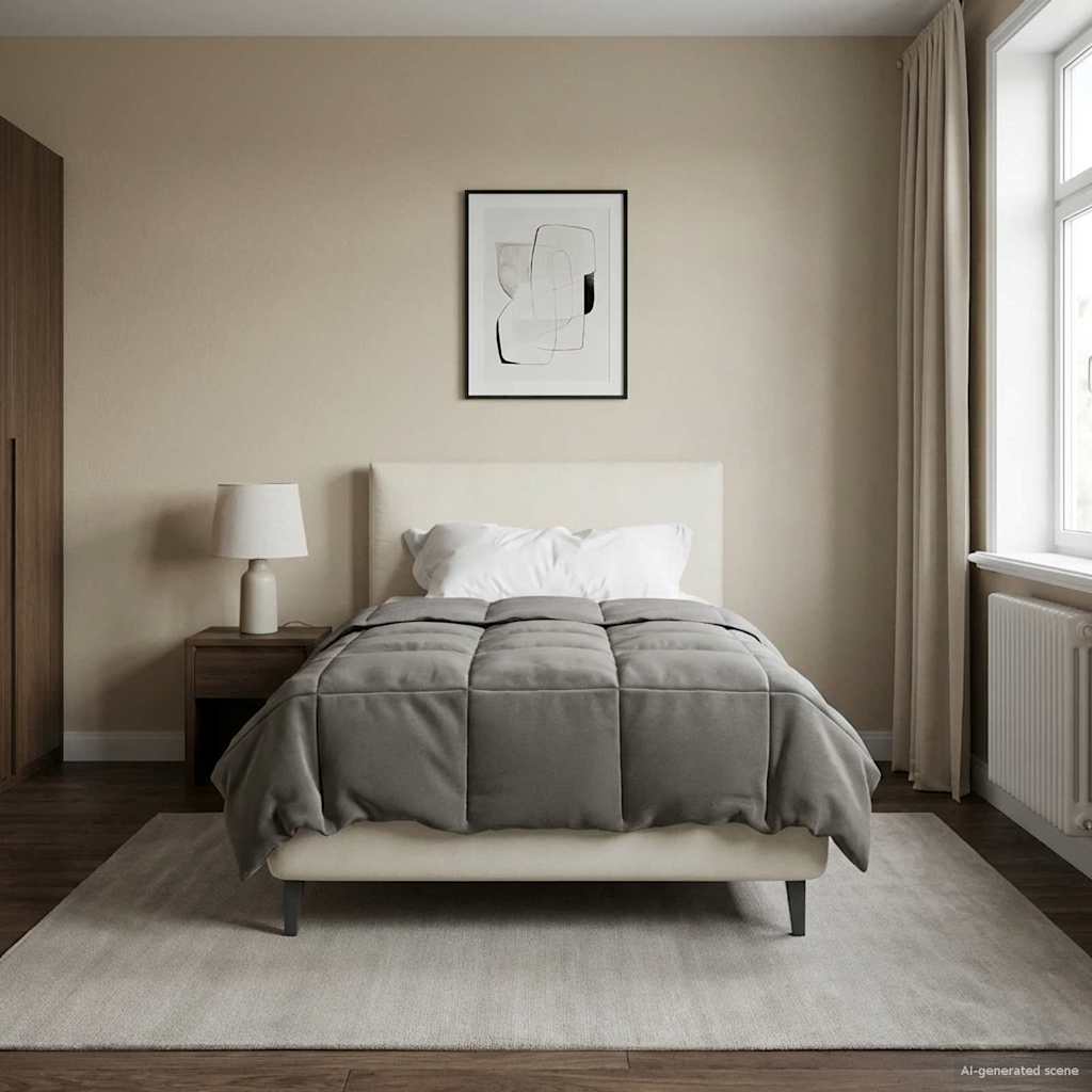 Κουβέρτα ολόκληρου του χρόνου Ανοιχτό γκρι 140 x 200 cm - Pakobazaar