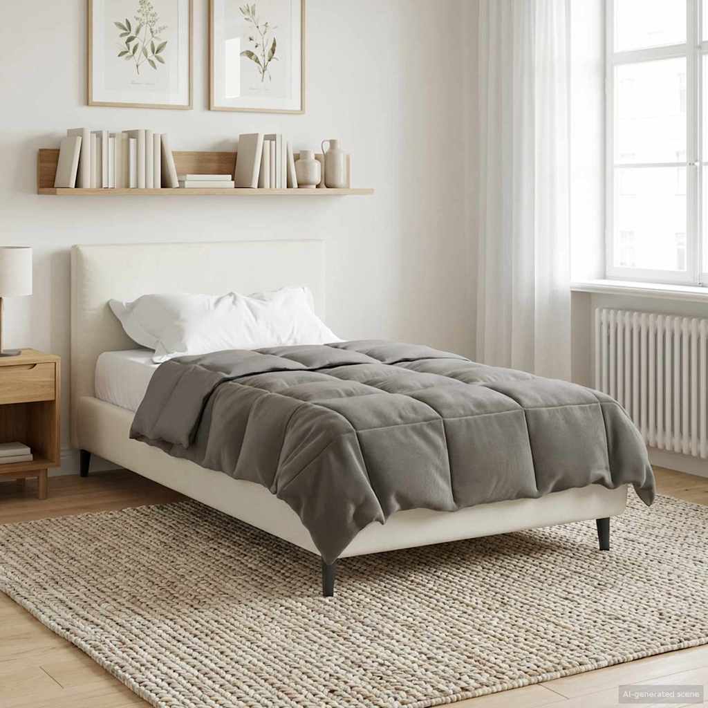 Κουβέρτα ολόκληρου του χρόνου Ανοιχτό γκρι 155 x 220 cm - Pakobazaar