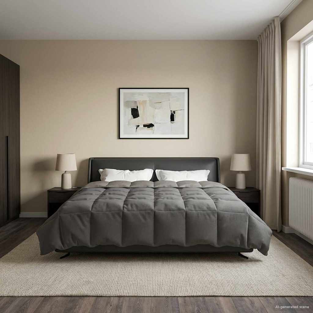 Κουβέρτα ολόκληρου του χρόνου Ανοιχτό γκρι 220 x 240 cm - Pakobazaar