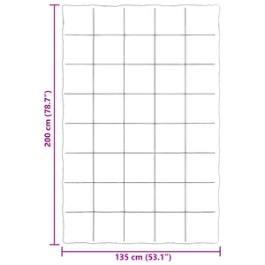 Κουβέρτα ολόκληρου του χρόνου Μαύρο 135 x 200 cm Μικροΐνες - Pakobazaar