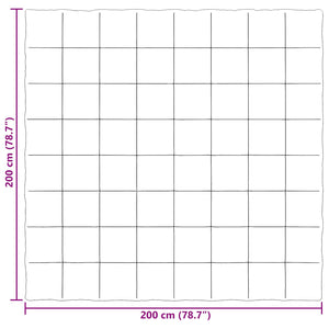 Κουβέρτα ολόκληρου του χρόνου Μαύρο 200 x 200 cm Μικροΐνες - Pakobazaar