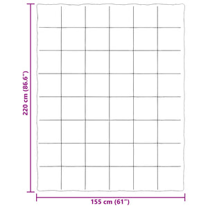 Κουβέρτα ολόκληρου του χρόνου Μαύρο 155 x 220 cm Μικροΐνες - Pakobazaar