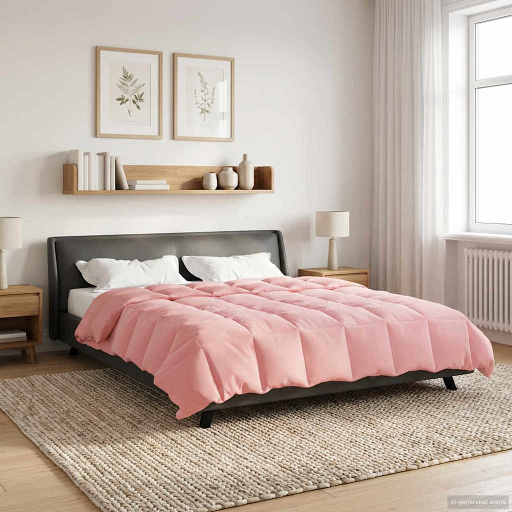 Κουβέρτα ολόκληρου του χρόνου Ροζ 220 x 260 cm Μικροΐνες - Pakobazaar