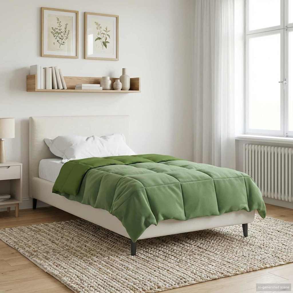 Κουβέρτα ολόκληρου του χρόνου Πράσινο 155 x 200 εκ. Μικροΐνες - Pakobazaar