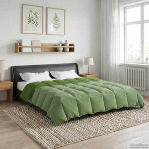 Κουβέρτα ολόκληρου του χρόνου Πράσινο 200 x 220 cm Μικροΐνες - Pakobazaar
