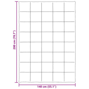 Κουβέρτα ολόκληρου του χρόνου Κρεμ 140 x 200 cm Μικροΐνες - Pakobazaar