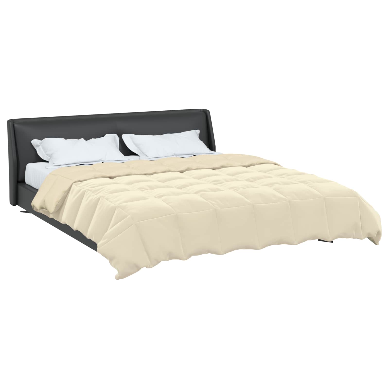Κουβέρτα ολόκληρου του χρόνου Κρεμ 200 x 240 cm Μικροΐνες - Pakobazaar
