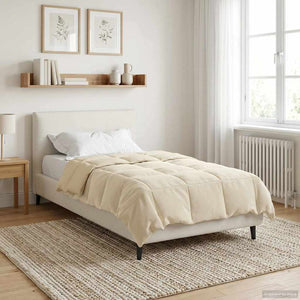 Κουβέρτα ολόκληρου του χρόνου Κρεμ 140 x 220 cm Μικροΐνες - Pakobazaar