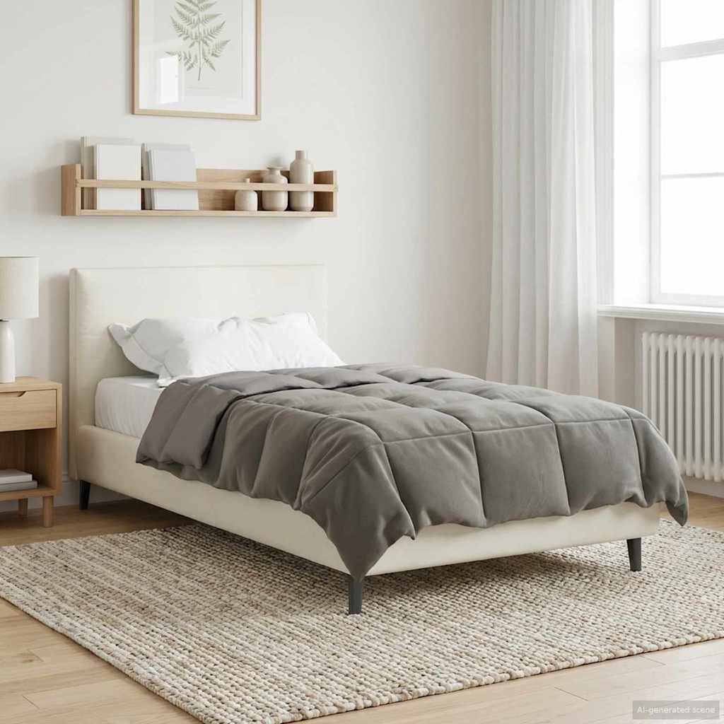 Χειμερινό Παπλωματοθήκη Ανοιχτό γκρι 140 x 220 cm Μικροΐνες - Pakobazaar