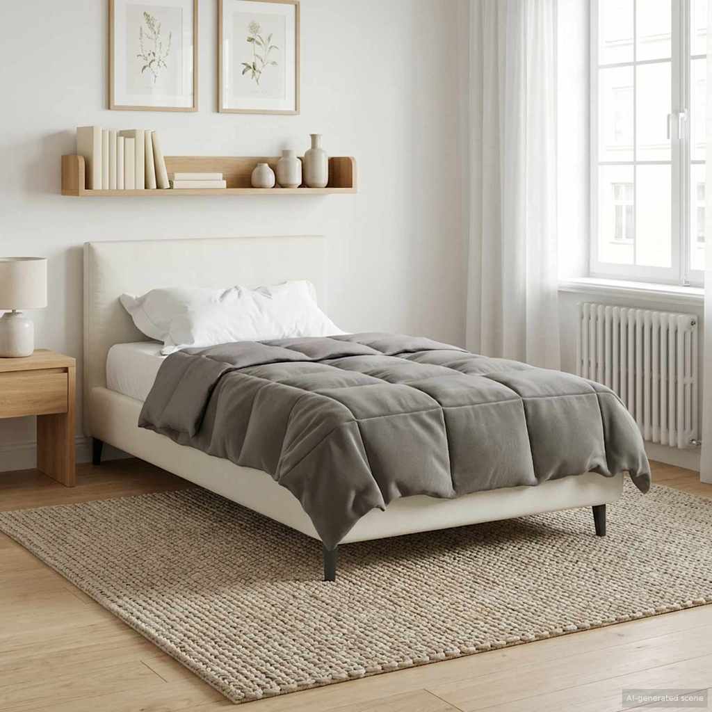 Χειμερινό Παπλωματοθήκη Ανοιχτό γκρι 155 x 220 cm Μικροΐνες - Pakobazaar