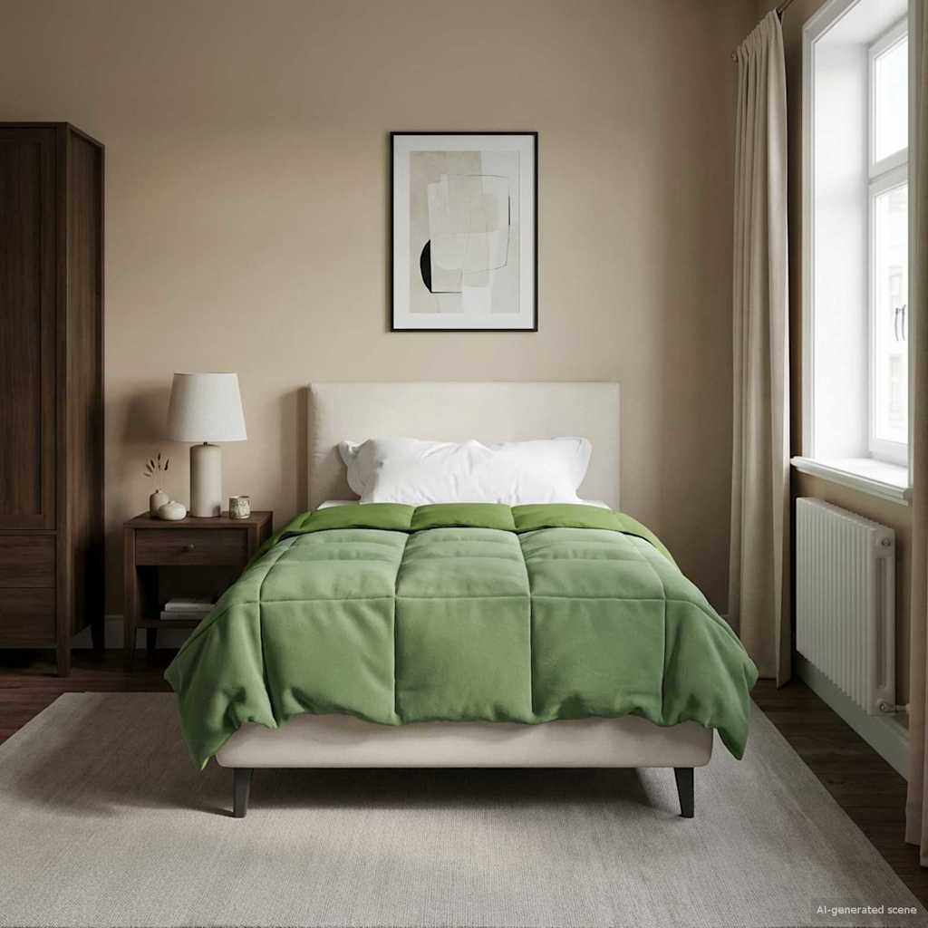 Χειμερινό Παπλωματοθήκη Πράσινο 155 x 220 cm Μικροΐνες - Pakobazaar