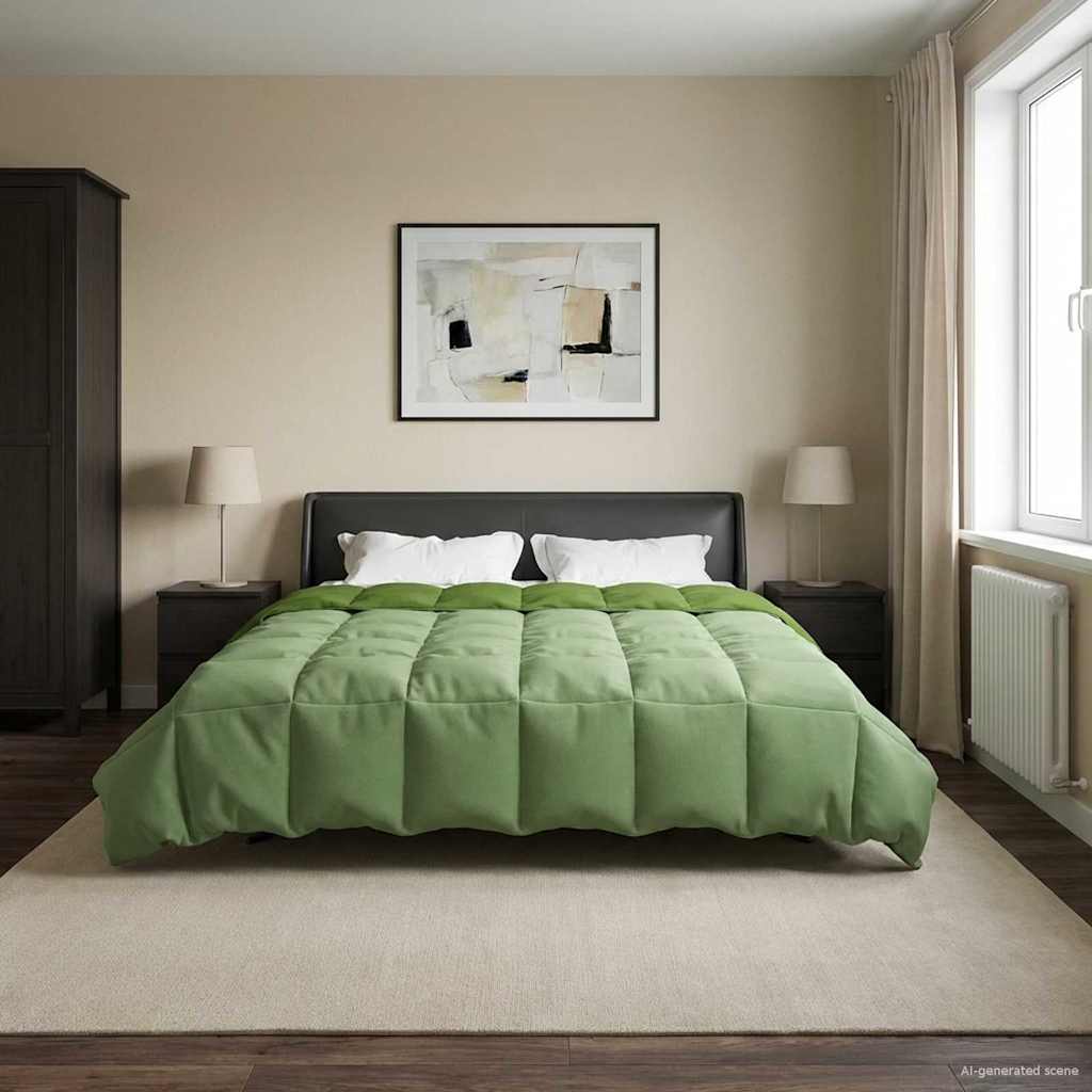 Χειμερινό Παπλωματοθήκη Πράσινο 200 x 220 cm Μικροΐνες - Pakobazaar