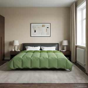 Χειμερινό Παπλωματοθήκη Πράσινο 220 x 240 cm Μικροΐνες - Pakobazaar