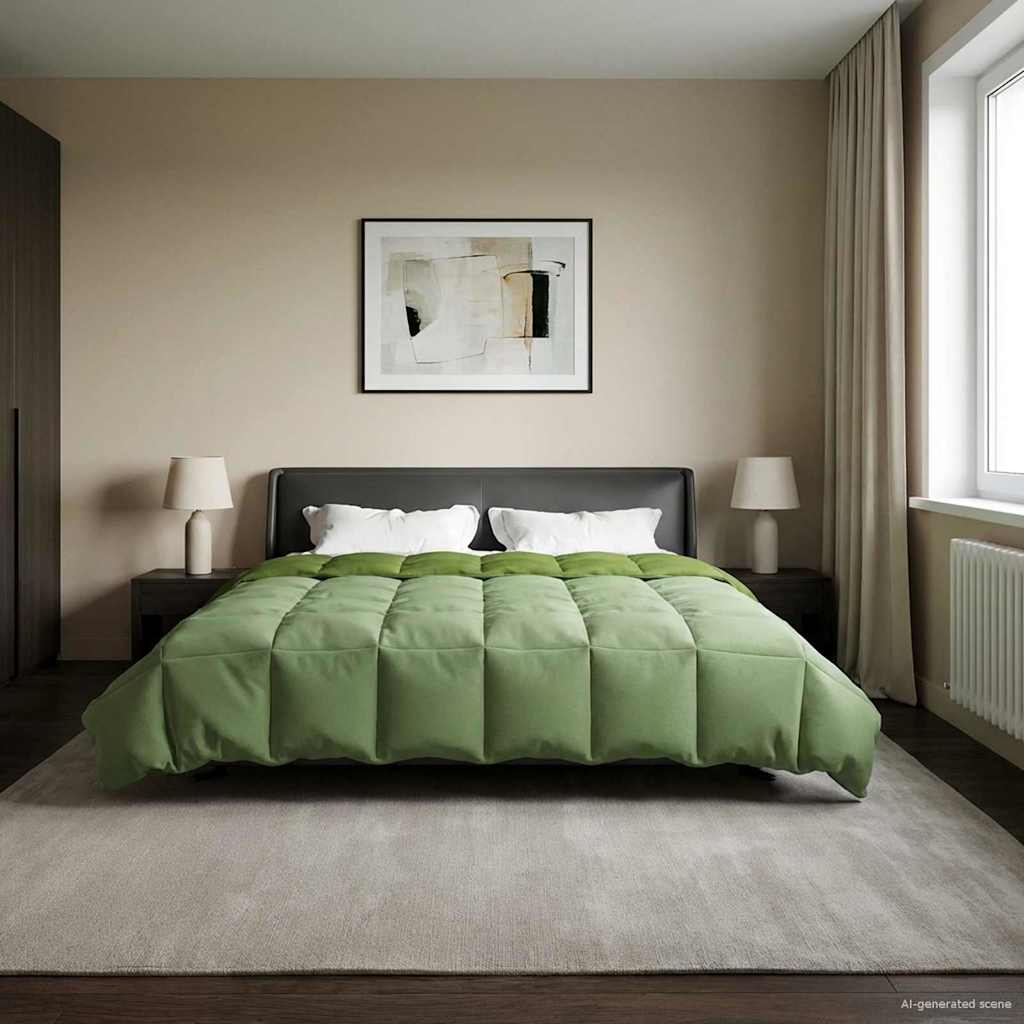 Χειμερινό Παπλωματοθήκη Πράσινο 220 x 260 cm Μικροΐνες - Pakobazaar