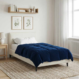 Χειμερινό Παπλωματοθήκη Σκούρο Μπλε 155 x 220 cm Μικροΐνες - Pakobazaar