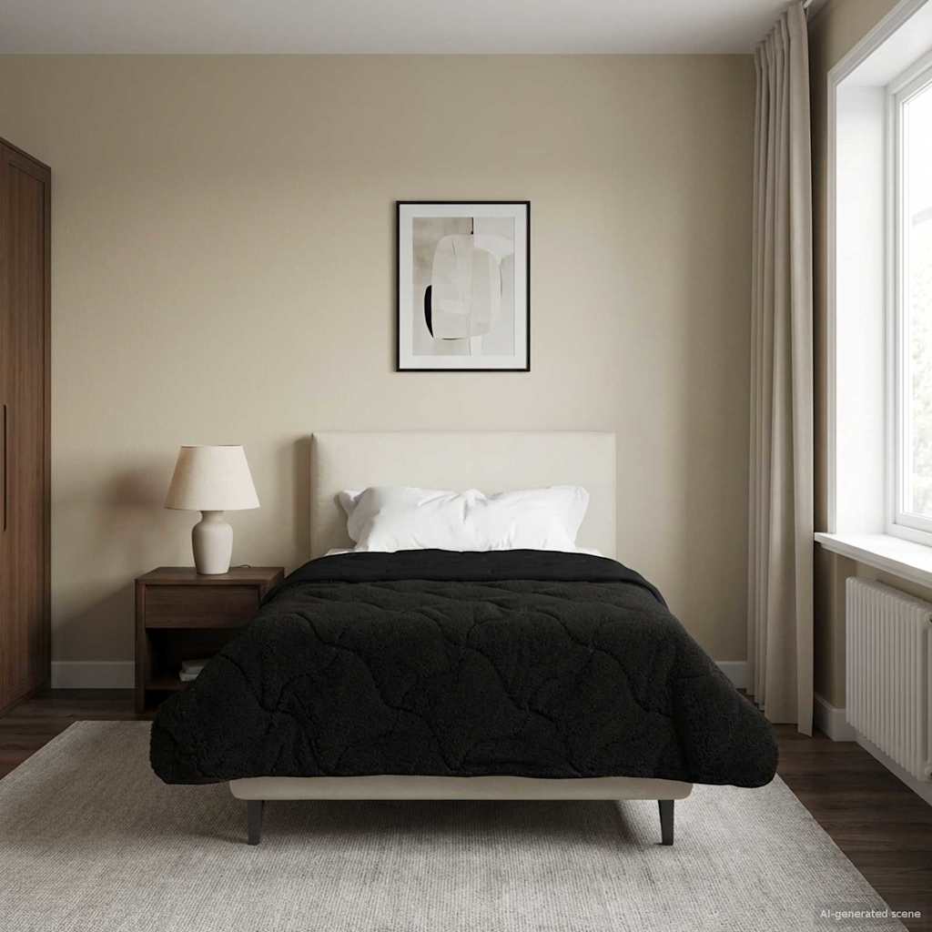 Καλοκαιρινό Παπλωματοθήκη Ουαντινγκ Μαύρο 140 x 200 cm - Pakobazaar