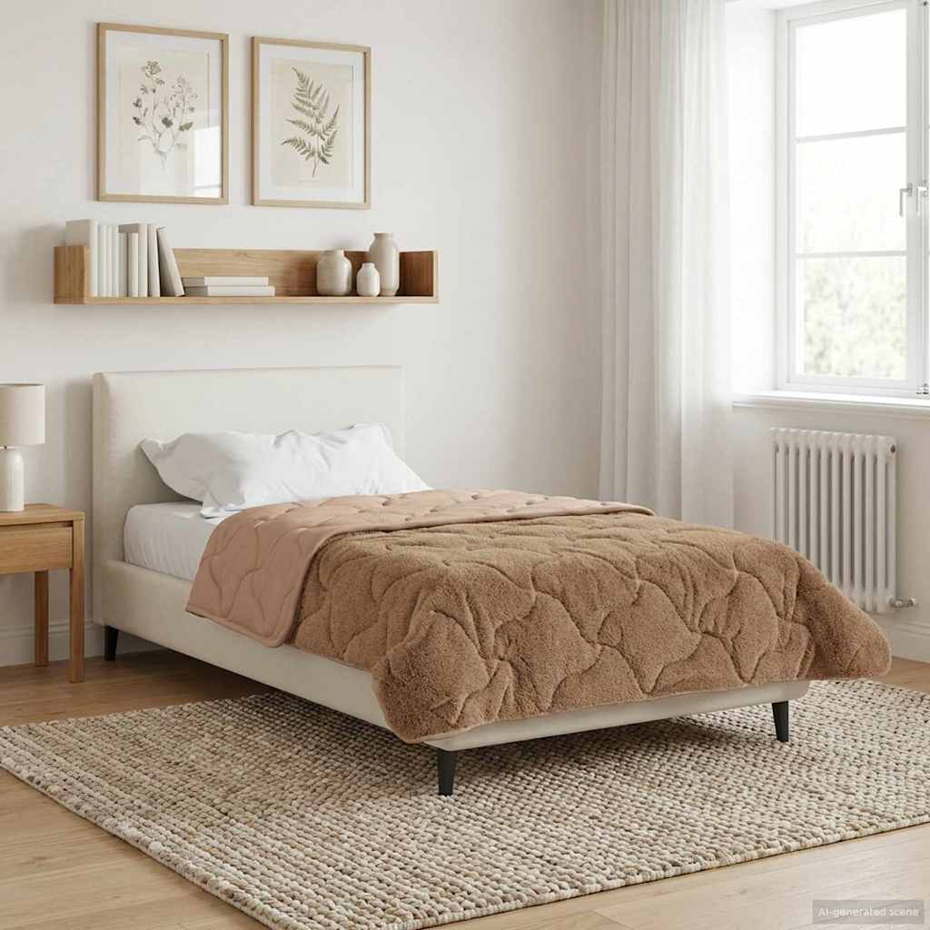 Καλοκαιρινό Παπλωματοθήκη Ουαντινγκ Taupe 135 x 200 cm - Pakobazaar