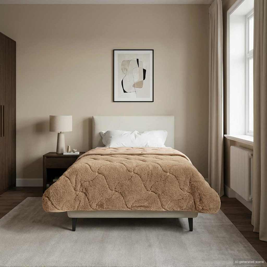 Καλοκαιρινό Παπλωματοθήκη Ουαντινγκ Taupe 140 x 220 cm - Pakobazaar