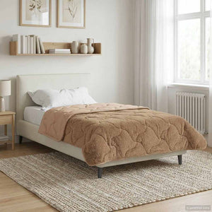 Καλοκαιρινό Παπλωματοθήκη Ουαντινγκ Taupe 155 x 200 εκ. - Pakobazaar