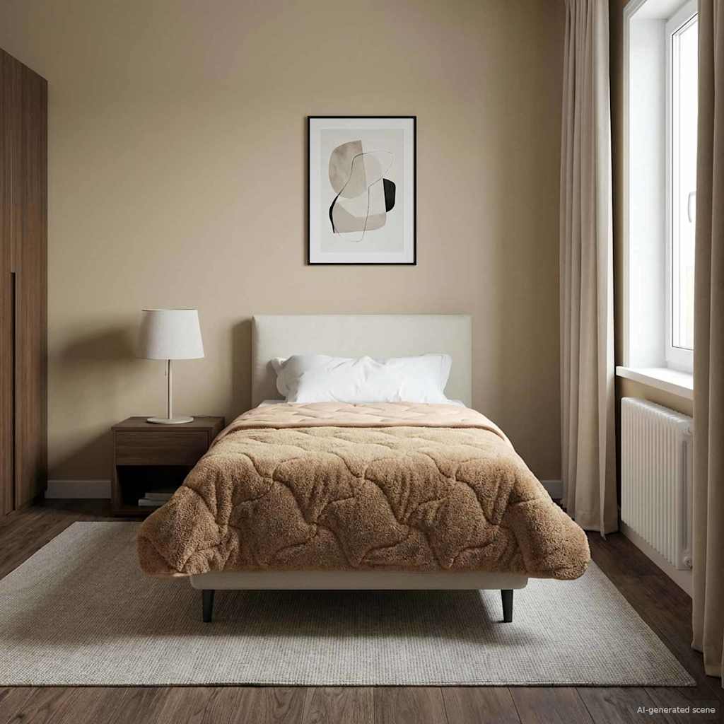 Καλοκαιρινό Παπλωματοθήκη Ουαντινγκ Taupe 155 x 200 εκ. - Pakobazaar