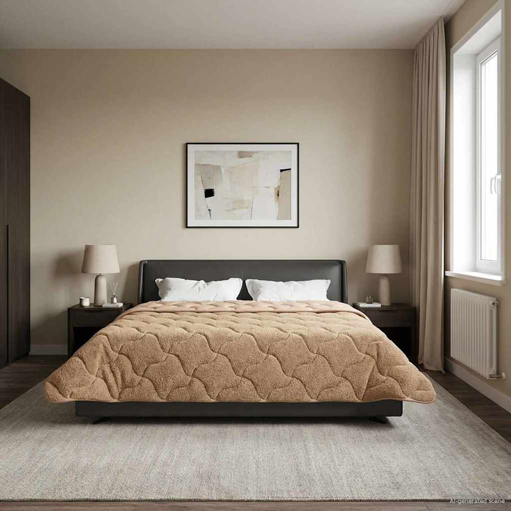 Καλοκαιρινό Παπλωματοθήκη Ουαντινγκ Taupe 200 x 200 cm - Pakobazaar